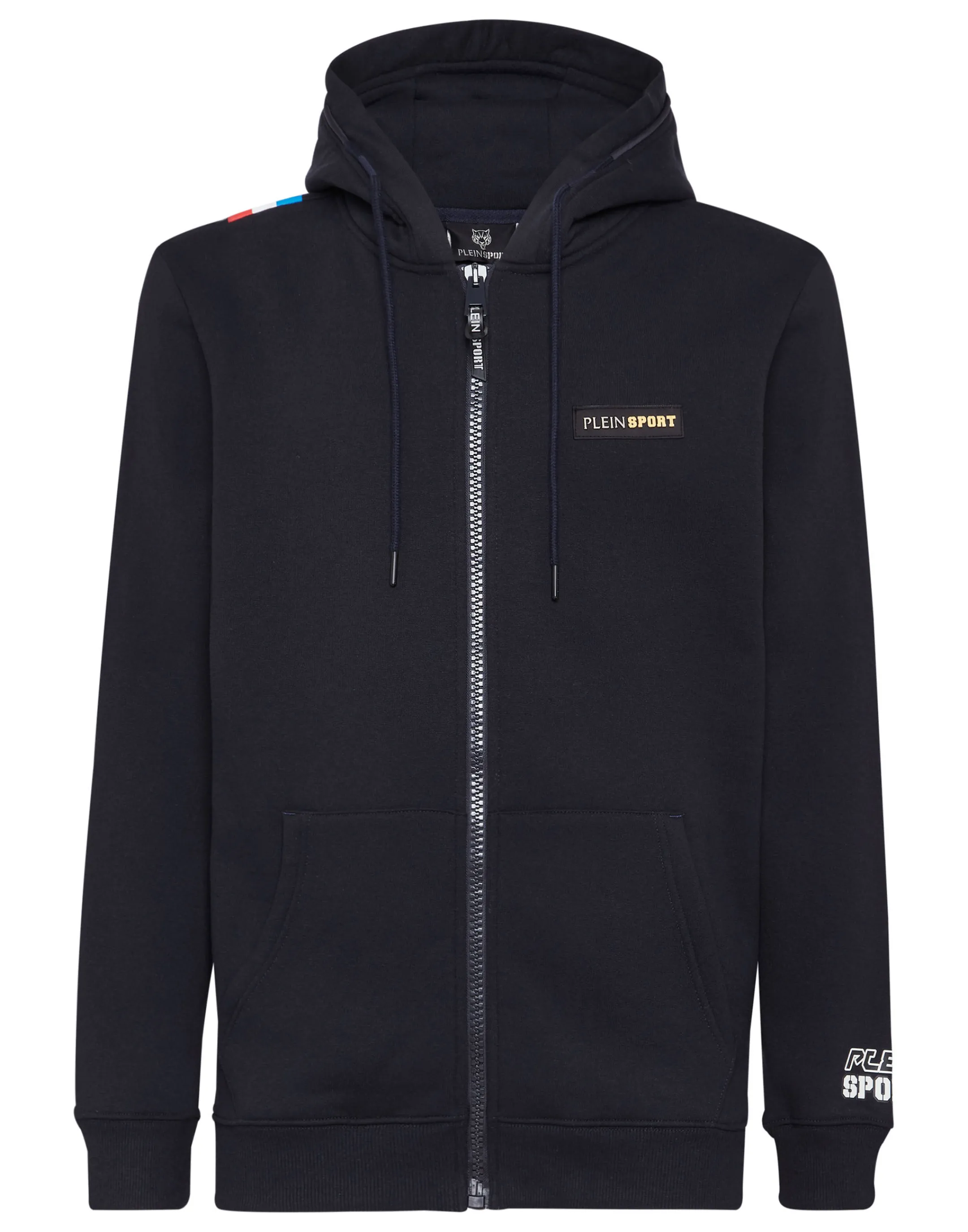 Outlet Plein Sport Hooded Winter Sweater Navy