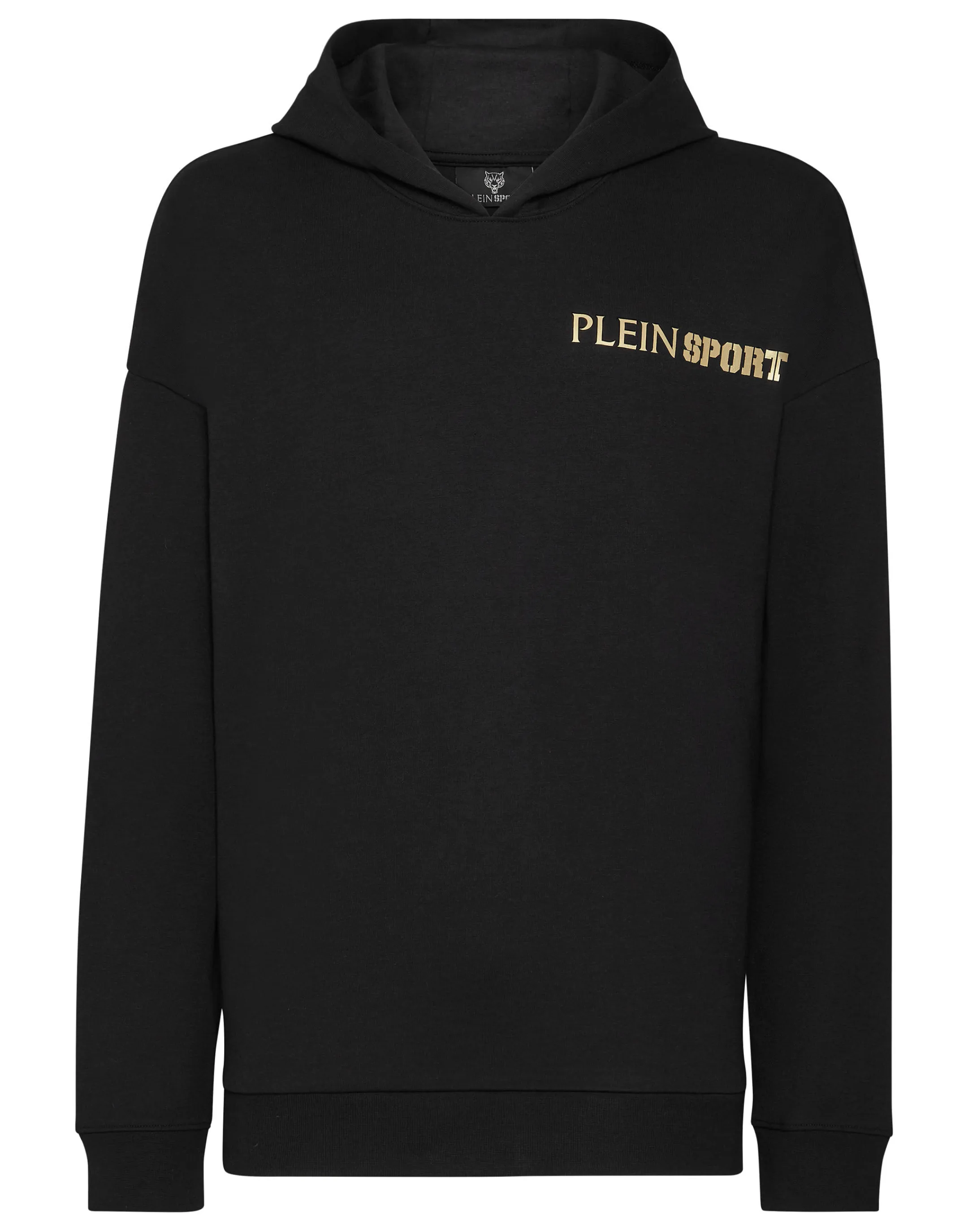 Discount Plein Sport Hoodie Sweatshirt Black / Gold