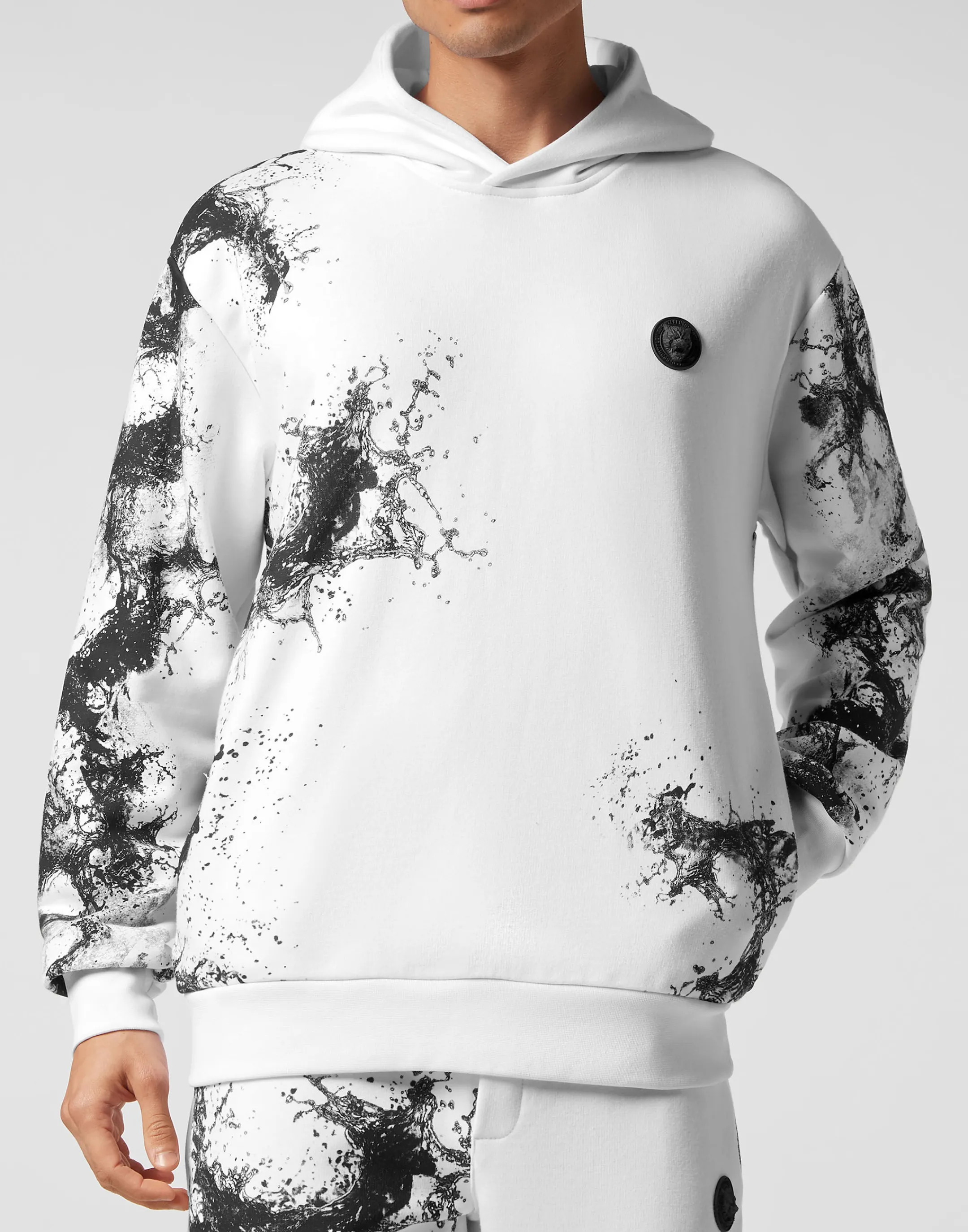 Sale Plein Sport Hoodie Sweatshirt White