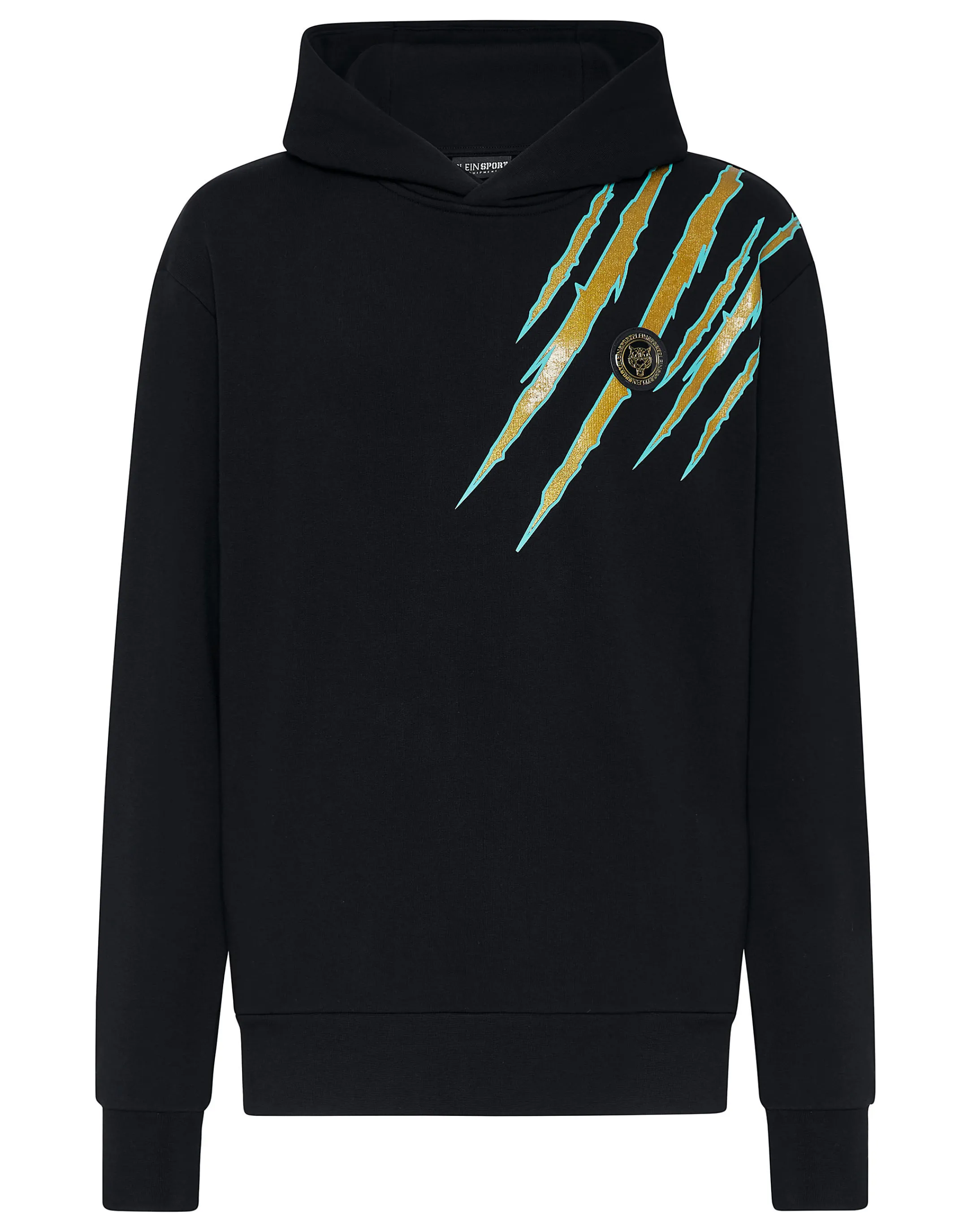 Online Plein Sport Hoodie Sweatshirt Scratch Black / Gold