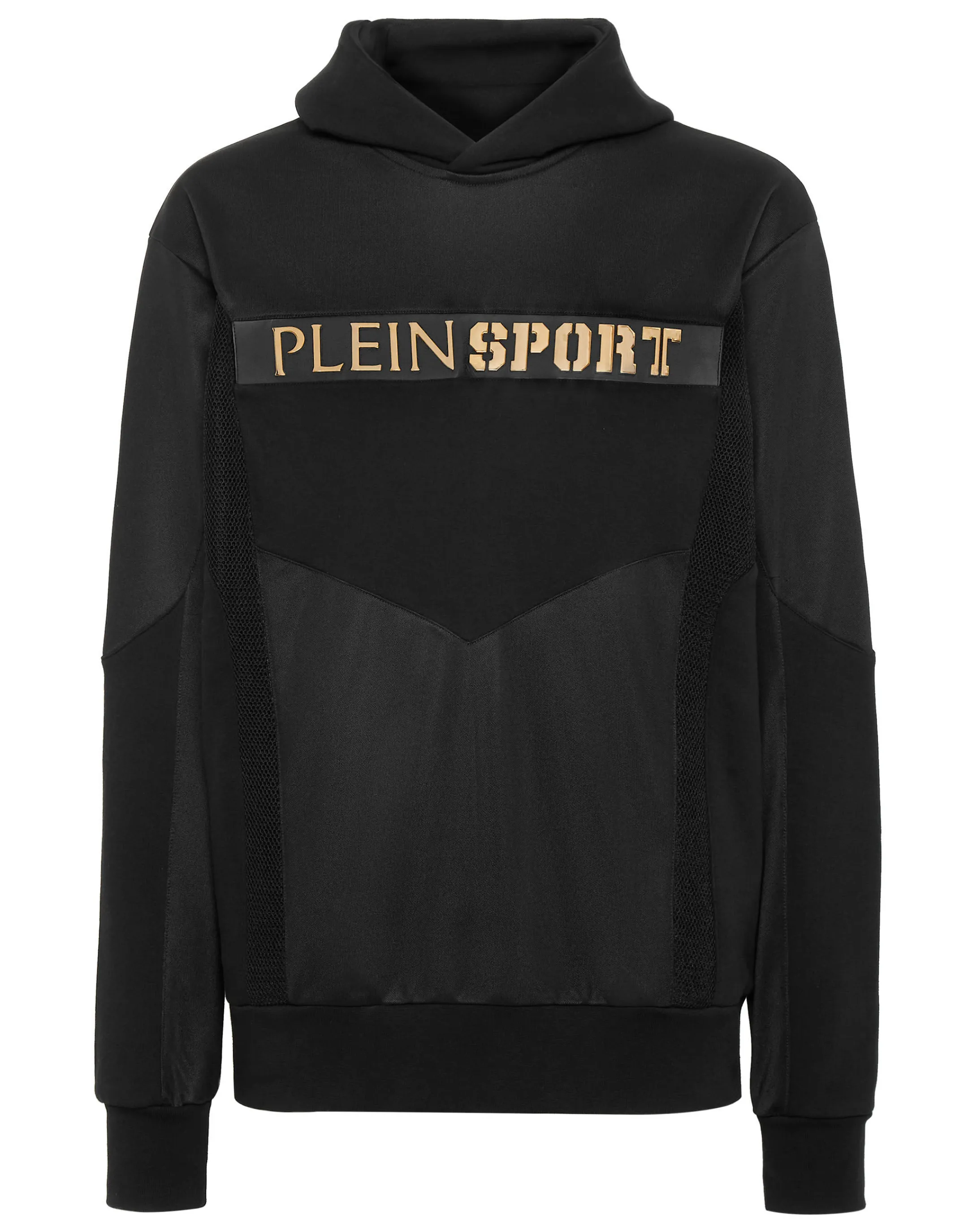 Best Sale Plein Sport Hoodie Sweatshirt Statement Black / Gold