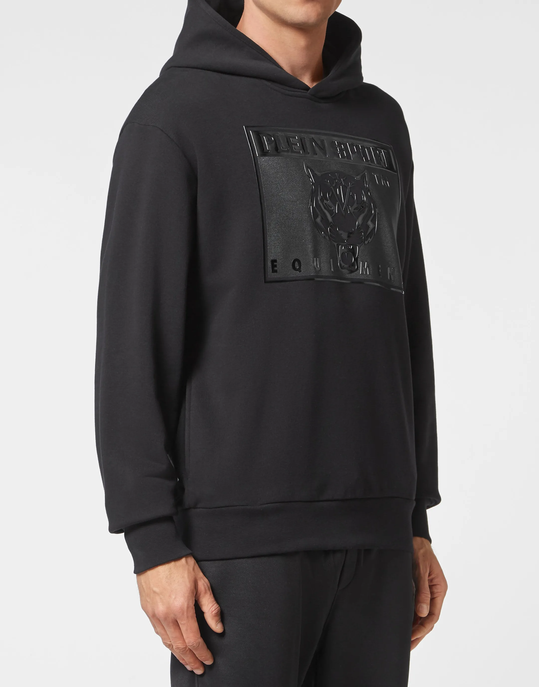 Fashion Plein Sport Hoodie Sweatshirt Tiger Black / Black