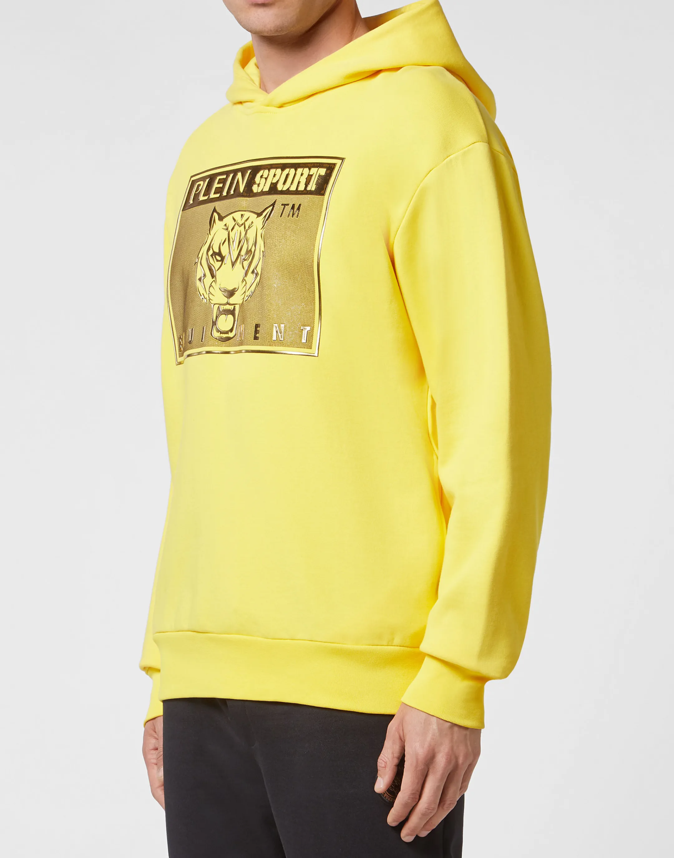 Hot Plein Sport Hoodie Sweatshirt Tiger Yellow