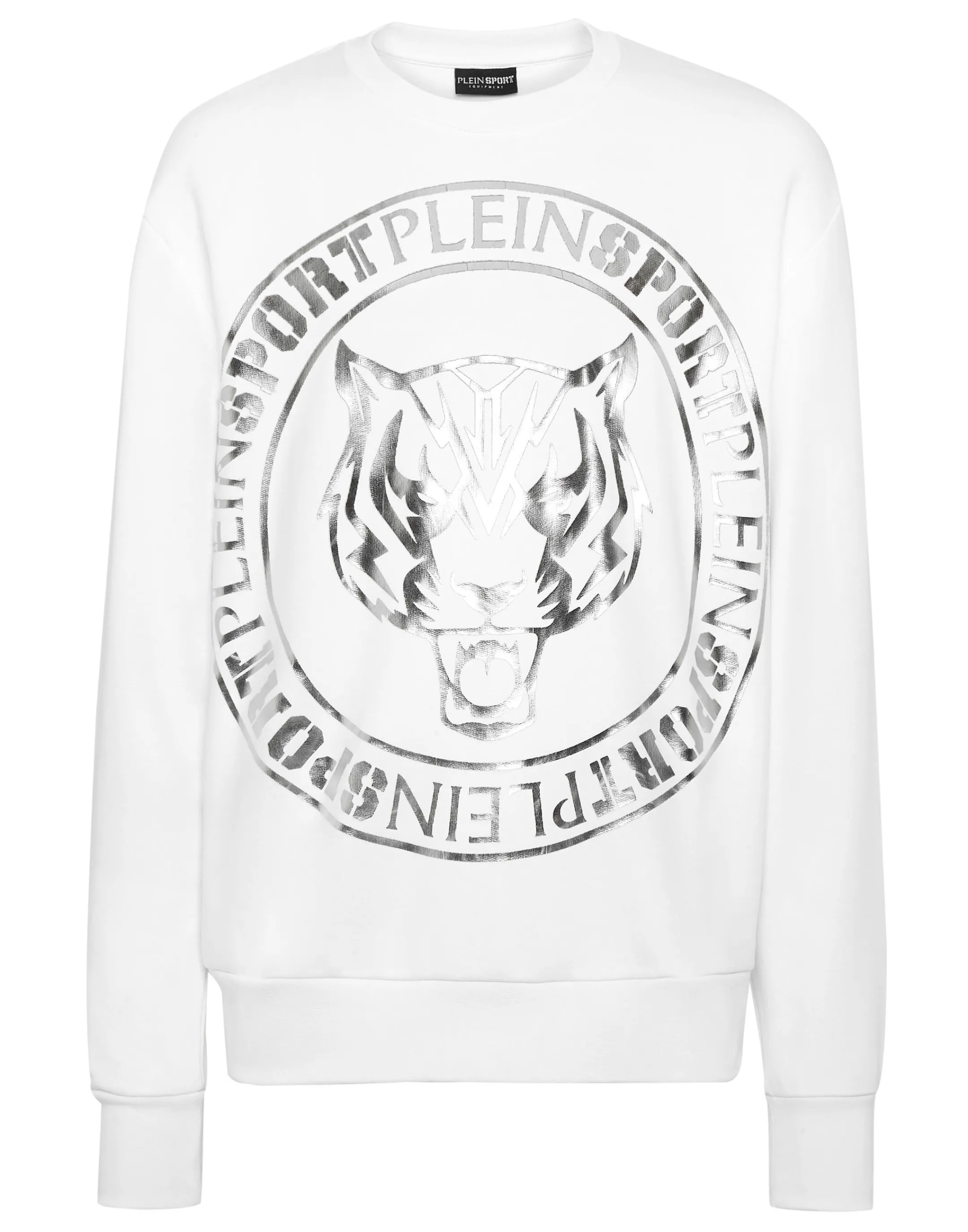 Online Plein Sport Longsleeve Sweatshirt Tiger White