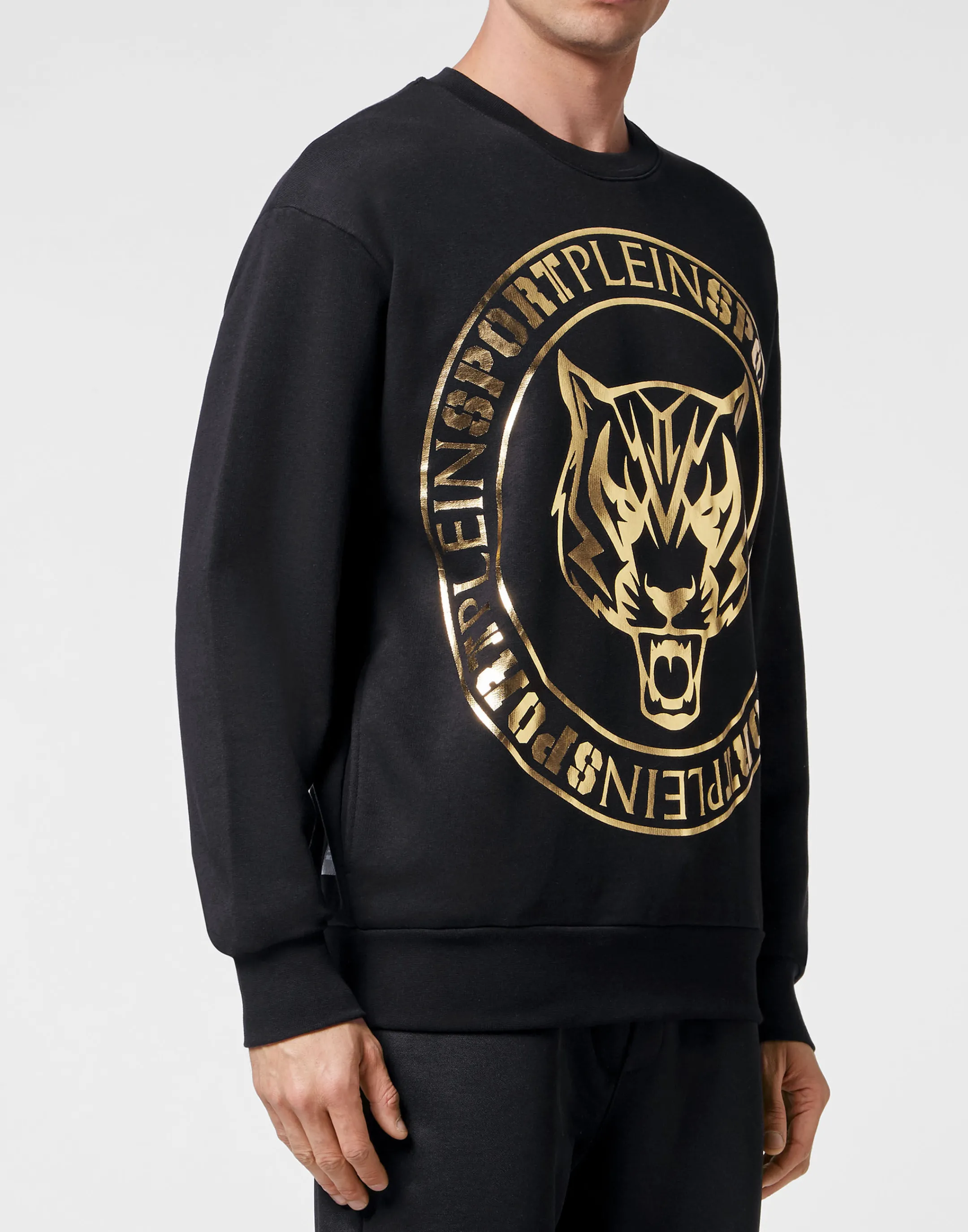 Discount Plein Sport Longsleeve Sweatshirt Tiger Black / Gold