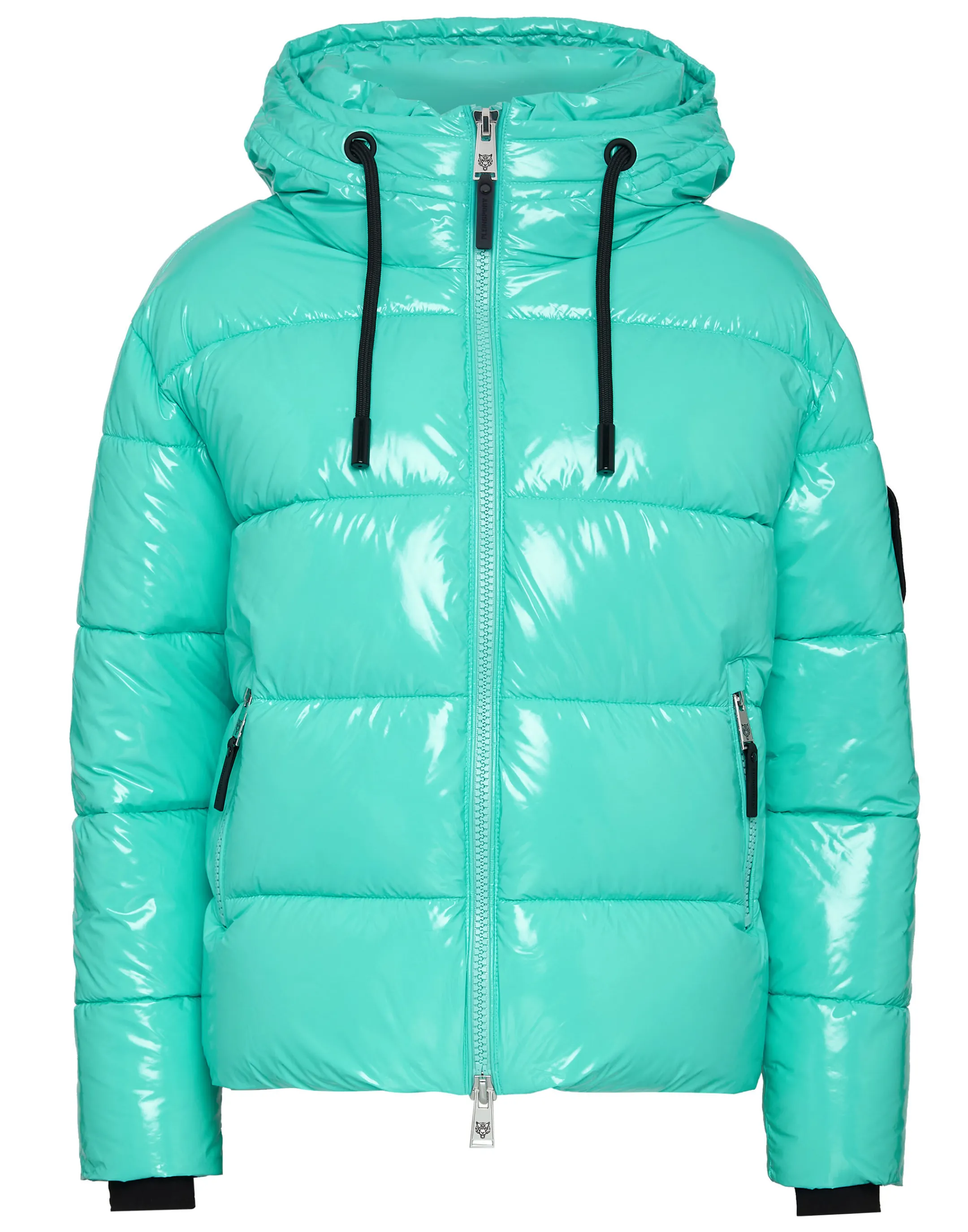 Clearance Plein Sport Outerwear Jacket Woman Turquoise