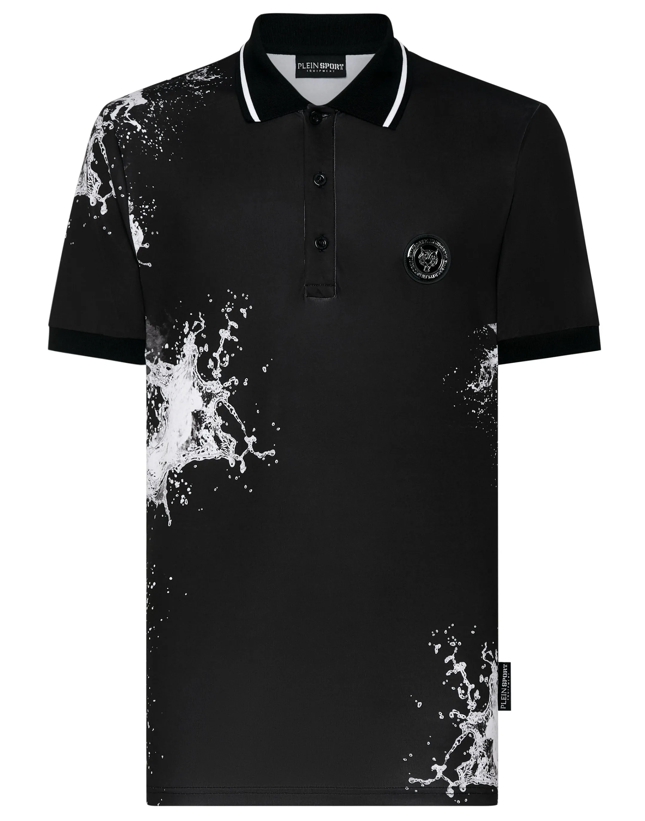 Discount Plein Sport Polo Ss Splash Extreme Black
