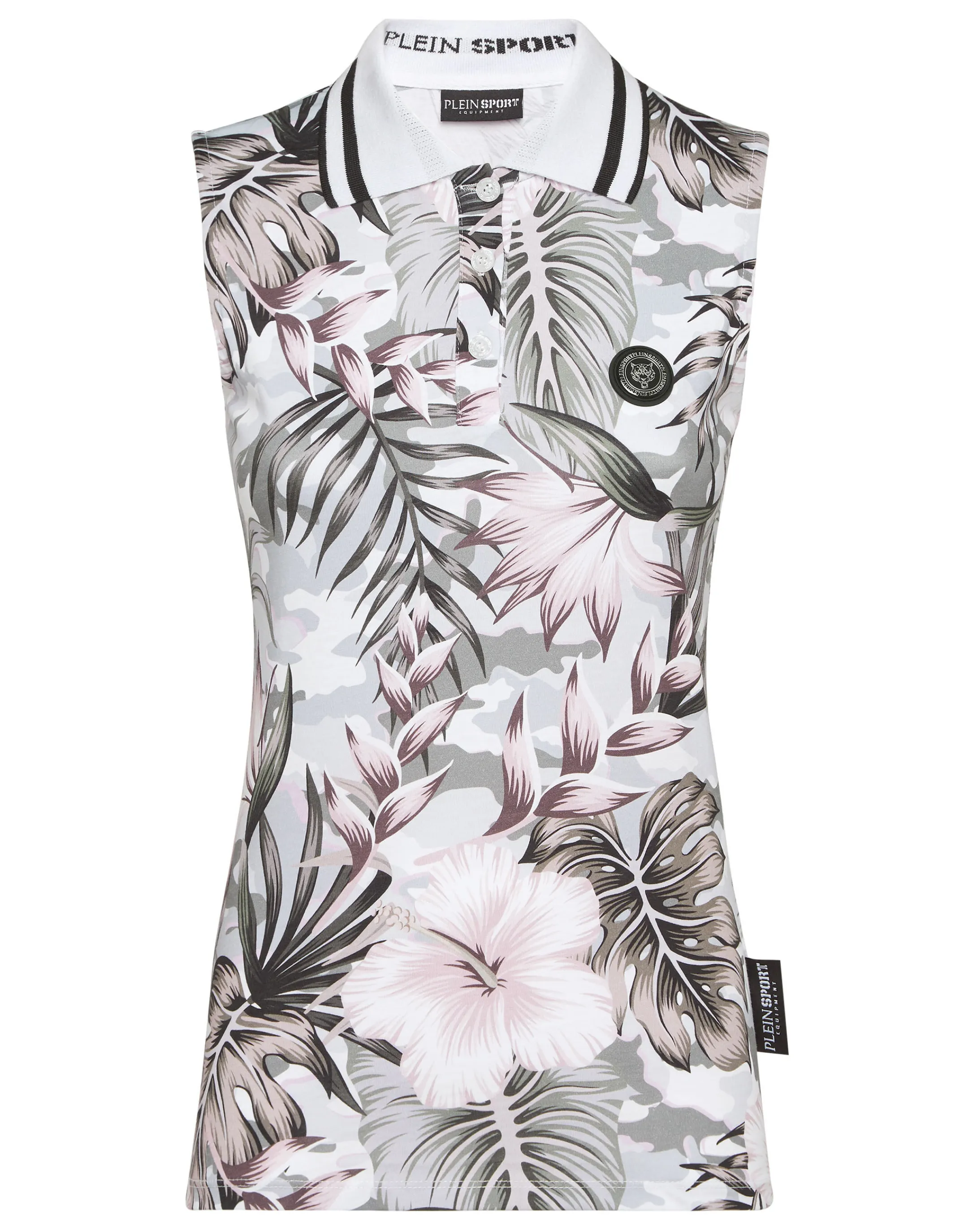 Online Plein Sport Sleeveless Polo Shirt Multicolor