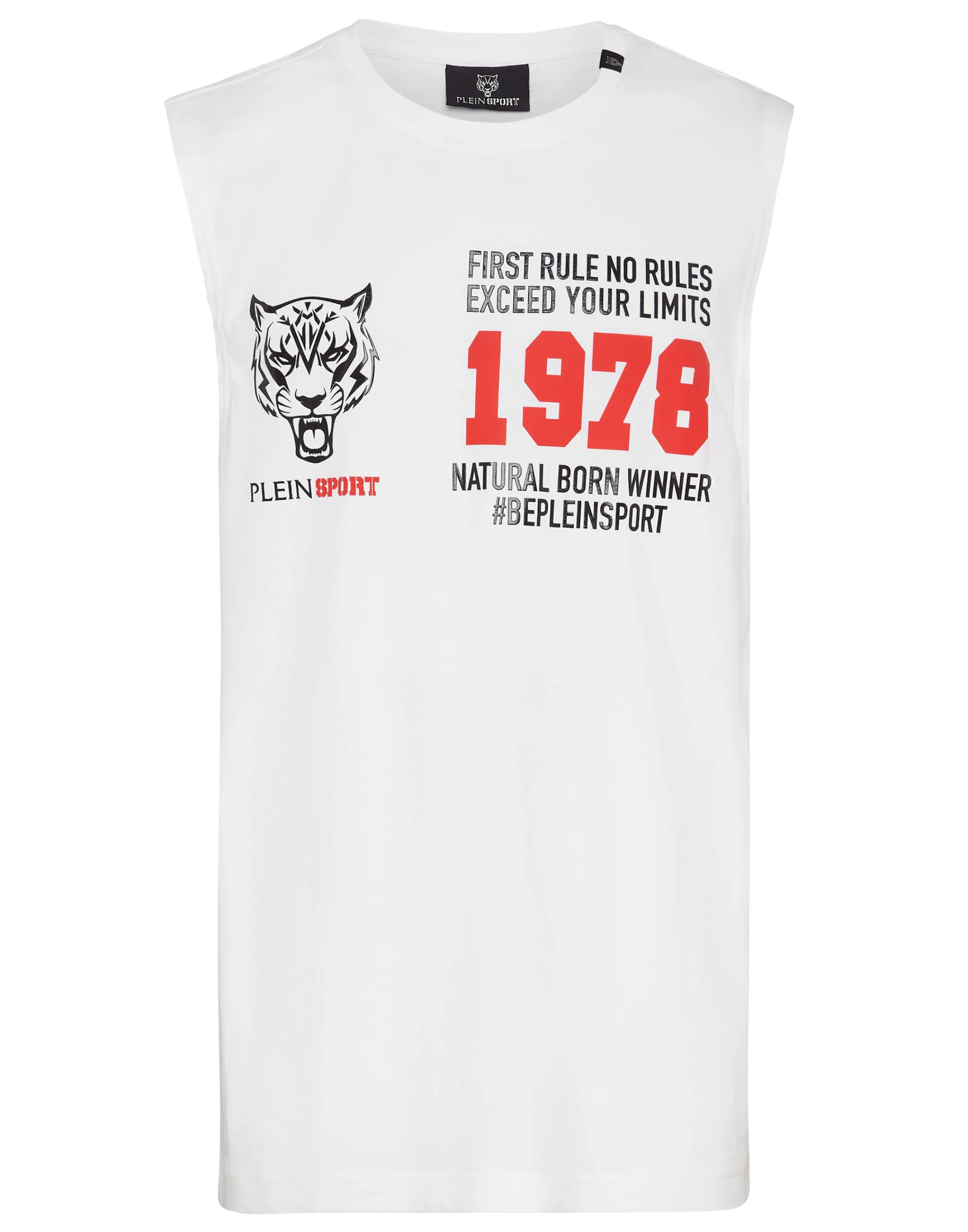 Clearance Plein Sport Sleeveless T-Shirt White