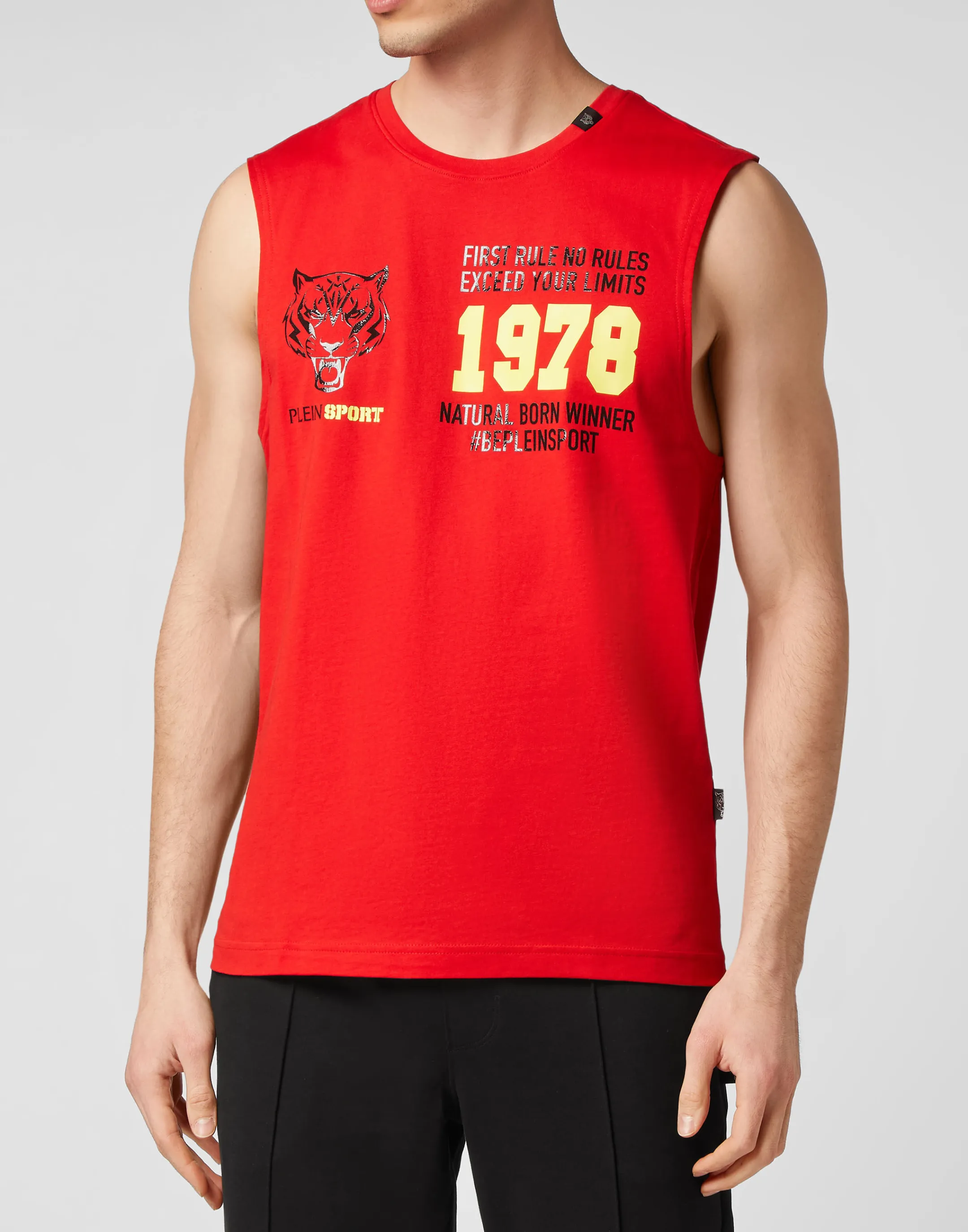 New Plein Sport Sleeveless T-Shirt Red
