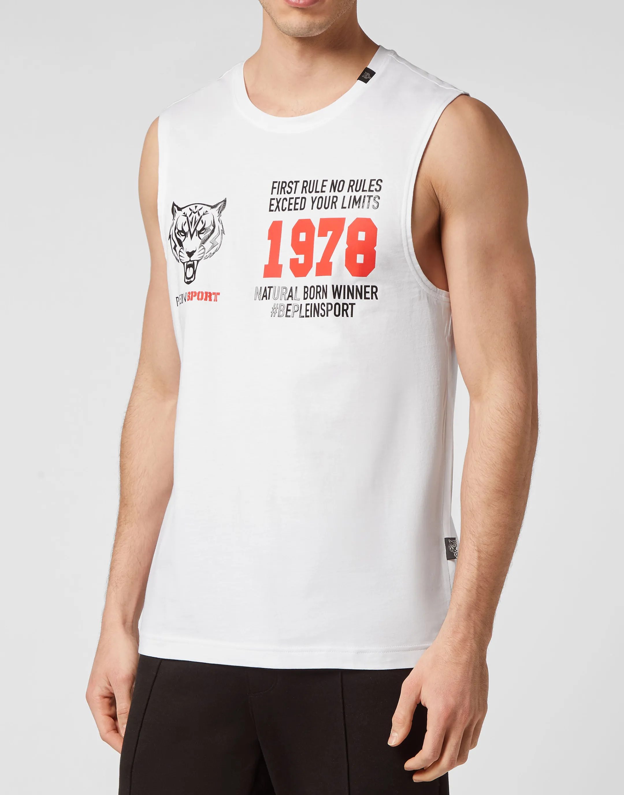 Clearance Plein Sport Sleeveless T-Shirt White