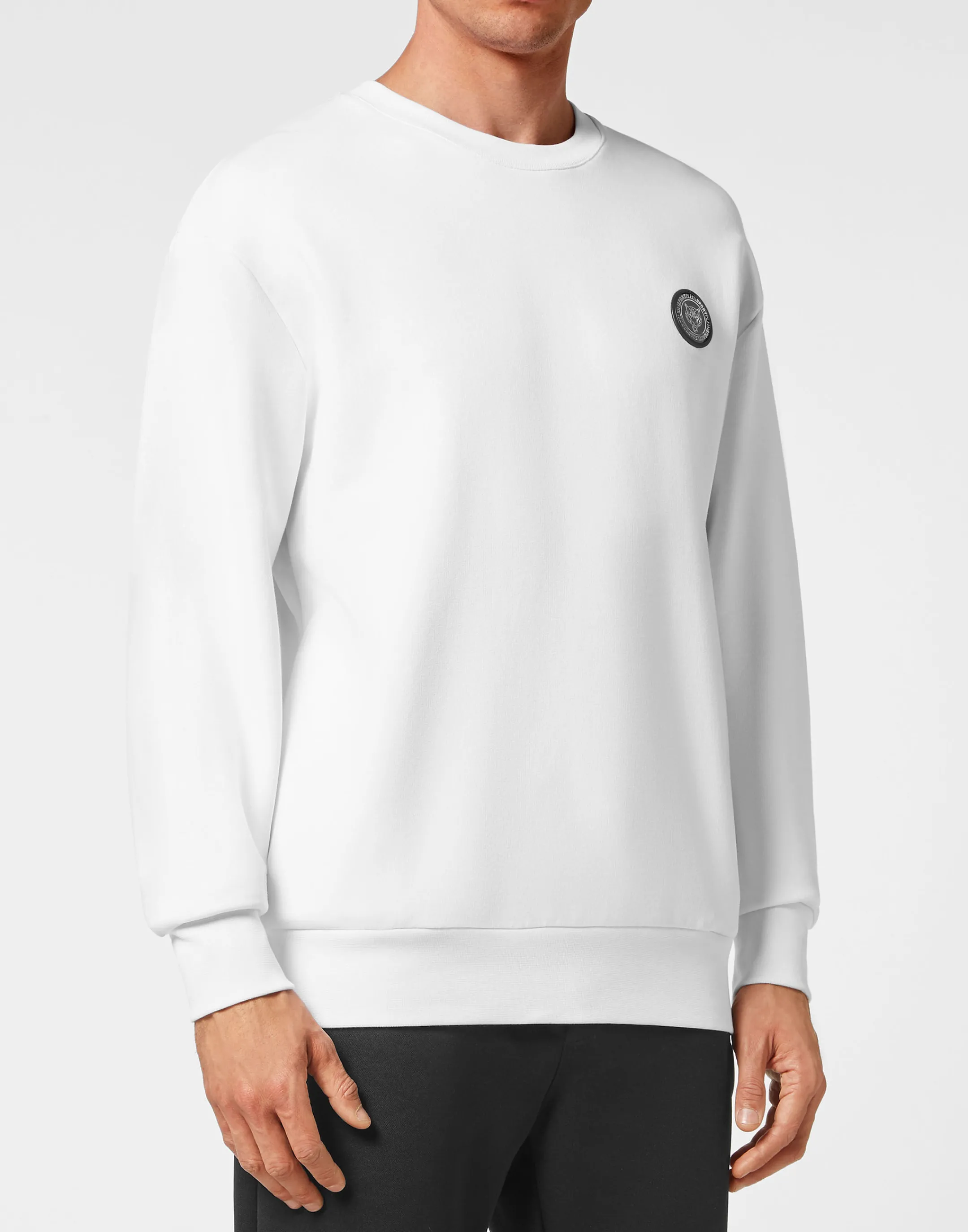 Clearance Plein Sport Sweatshirt Ls Statement White