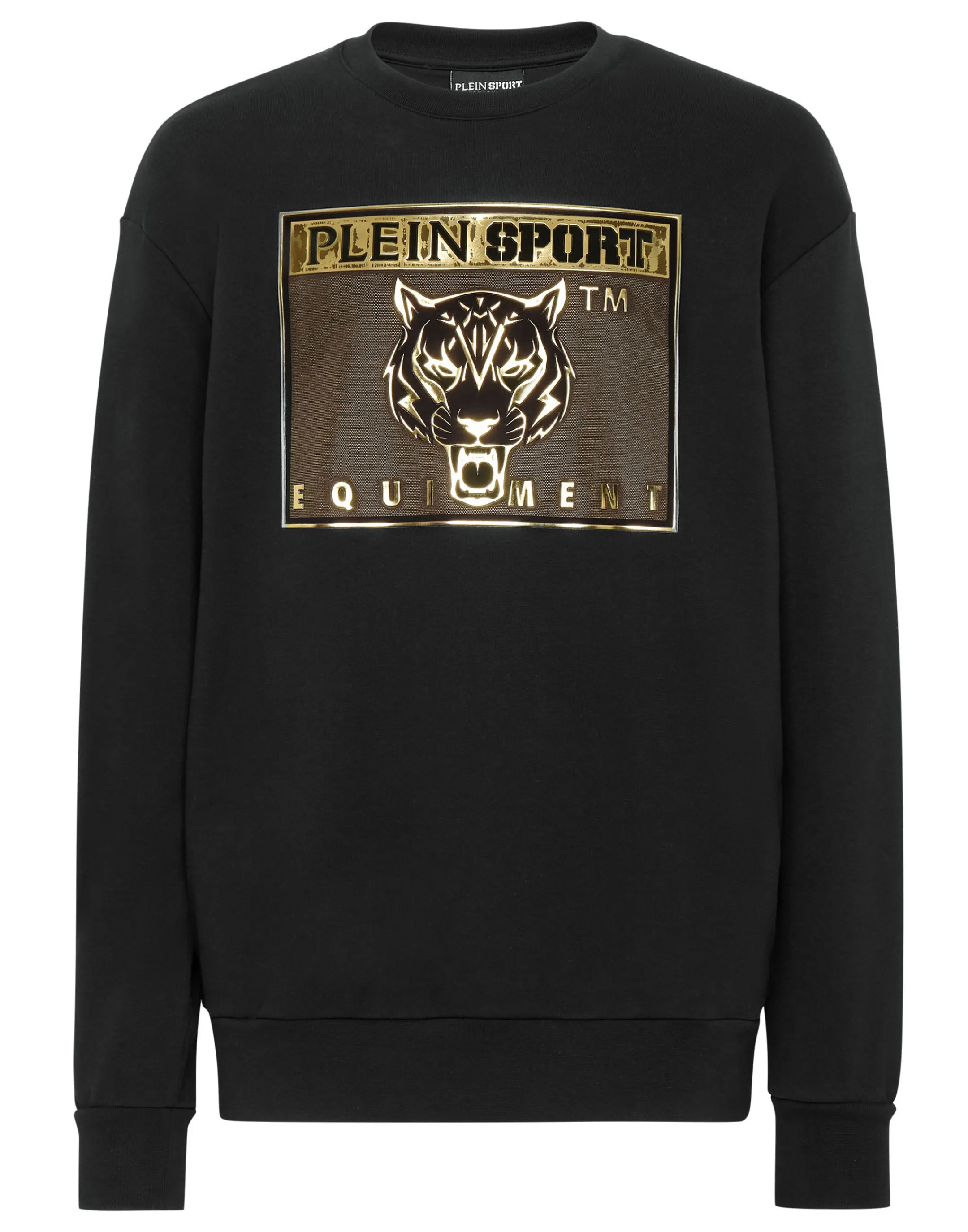 Clearance Plein Sport Sweatshirt Ls Tiger Black / Gold