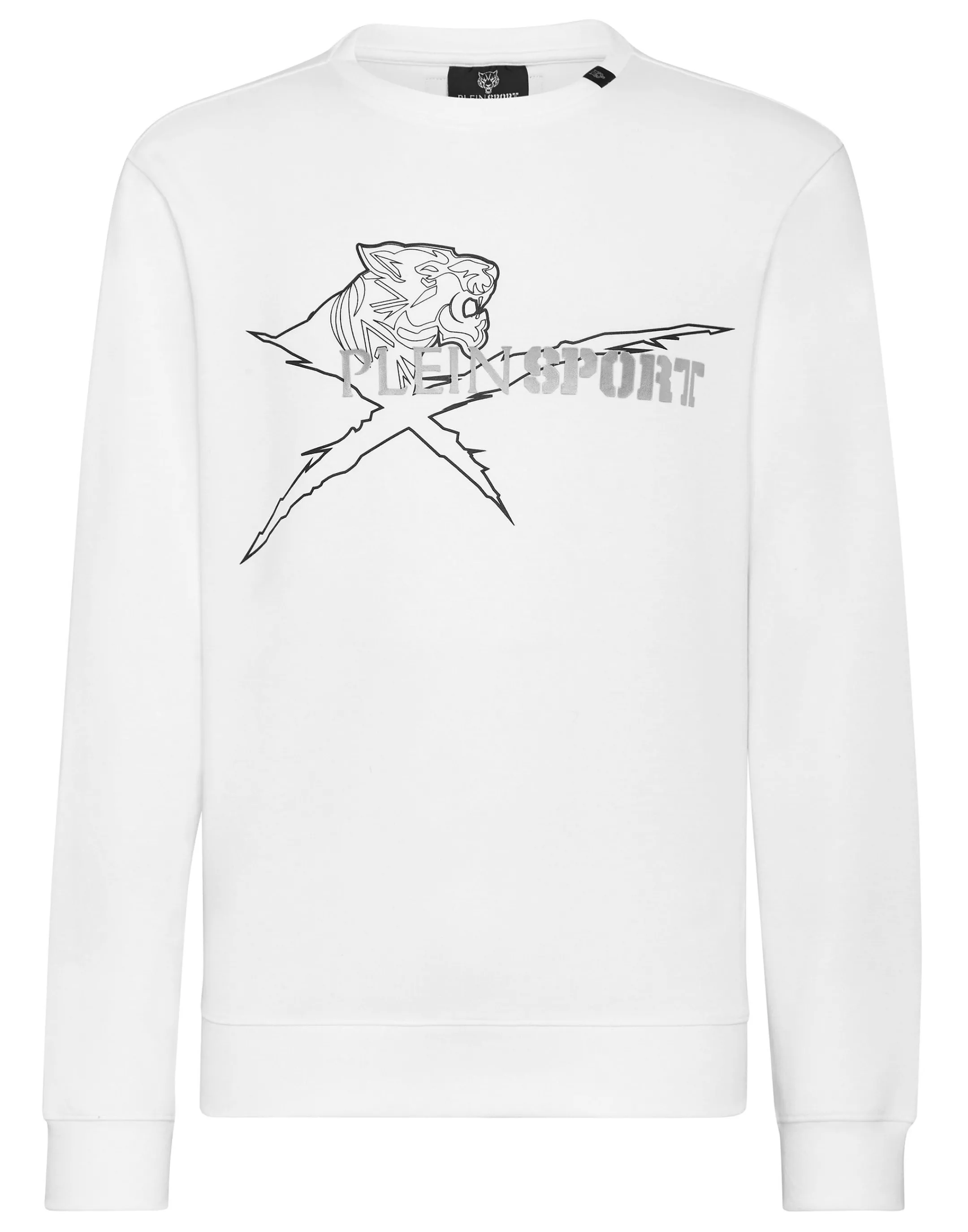 Outlet Plein Sport Sweatshirt Round Neck White
