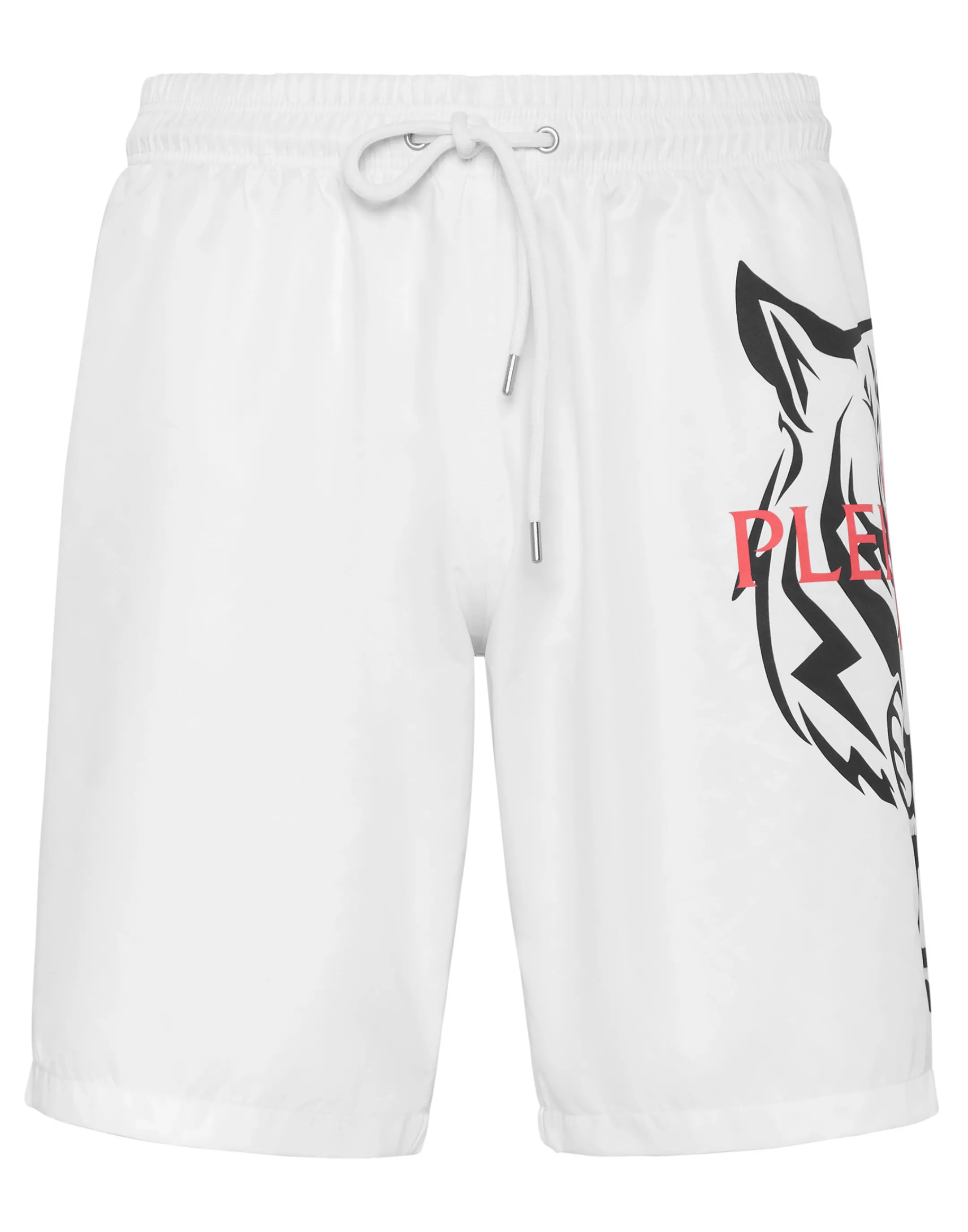 Cheap Plein Sport Swim-Trunks Tiger White