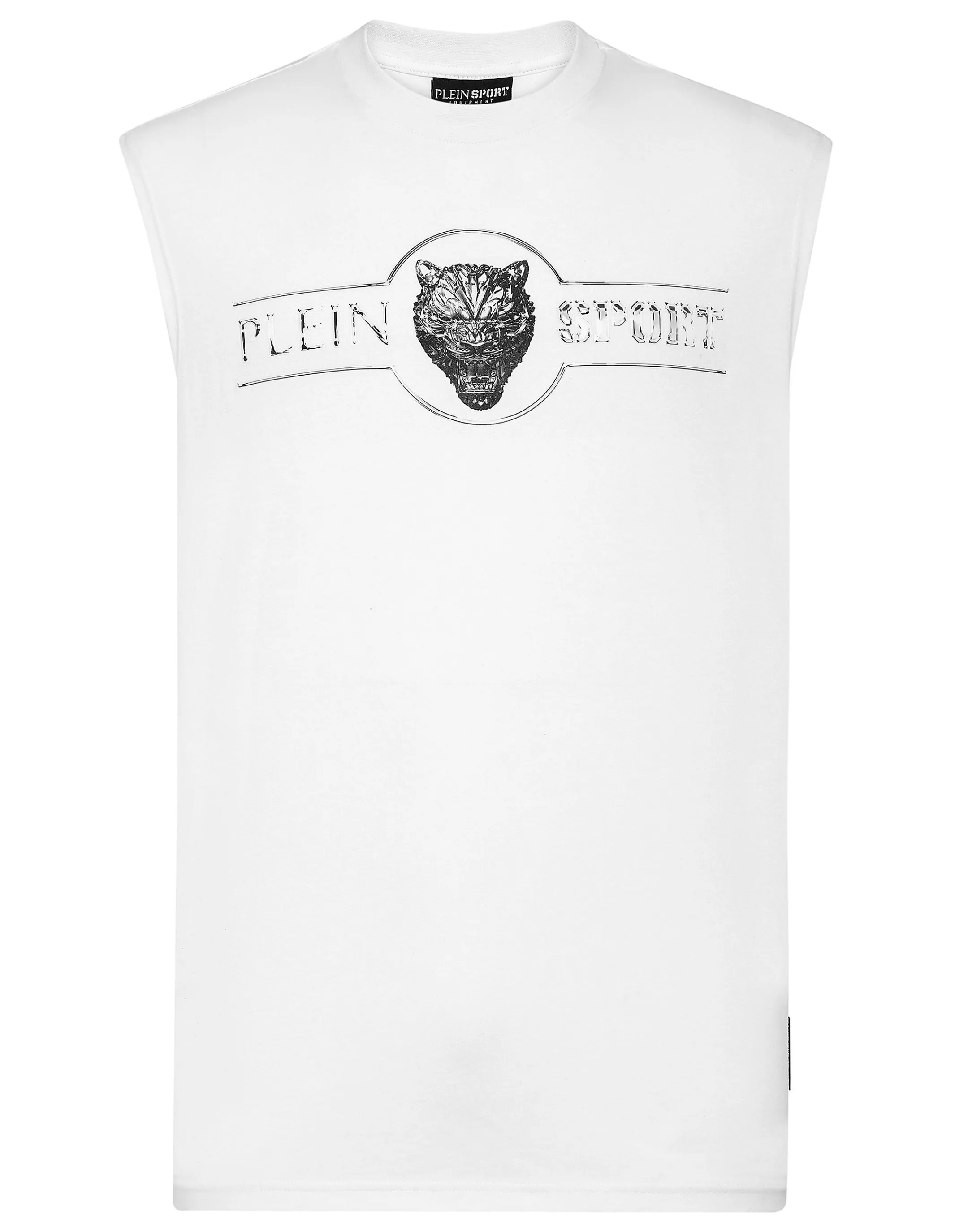 New Plein Sport Tank Top Chrome Scratch Edition White