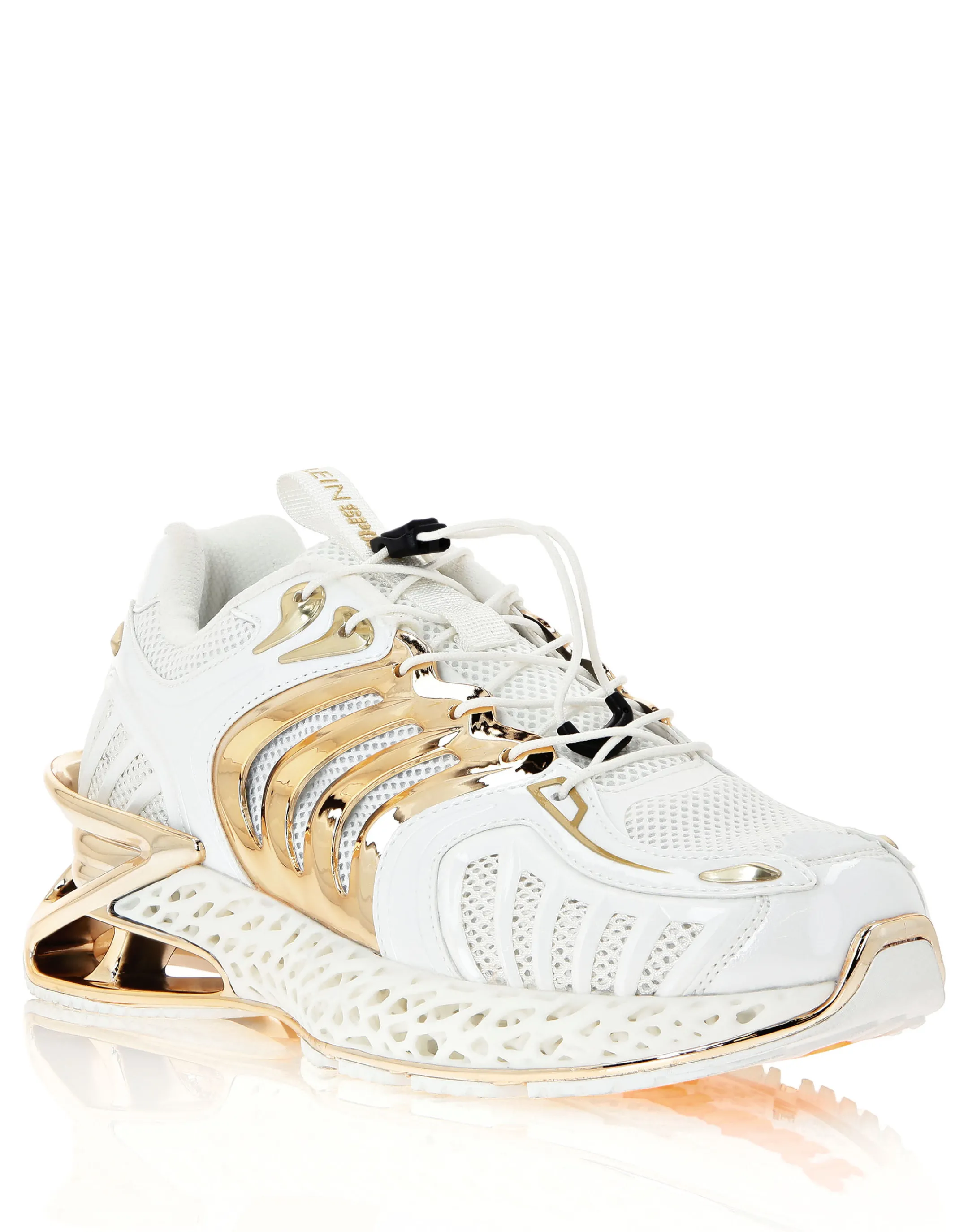 Shop Plein Sport The Thunder Stroke Gen.X.02. White / Gold