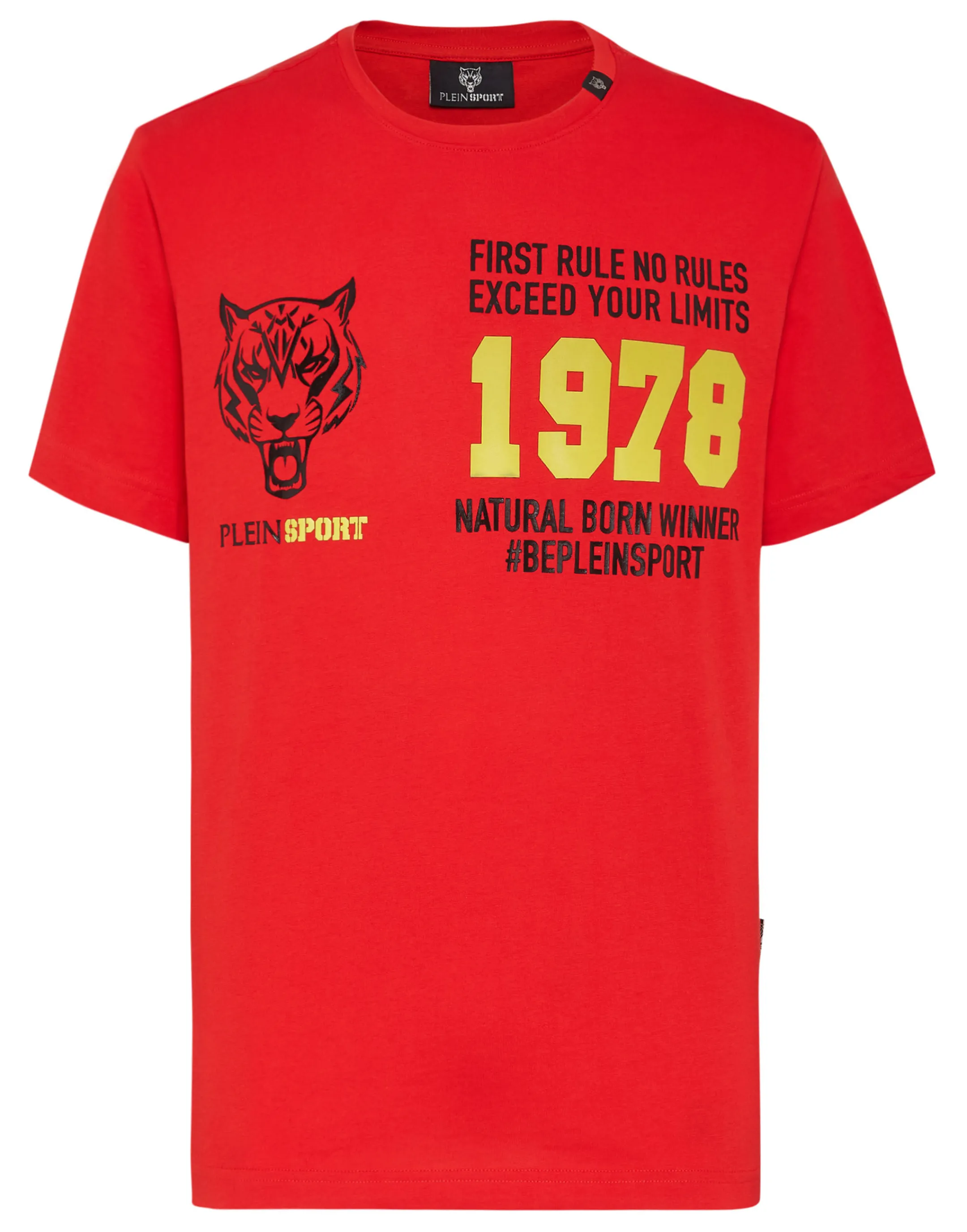 Sale Plein Sport T-Shirt Round Neck Red