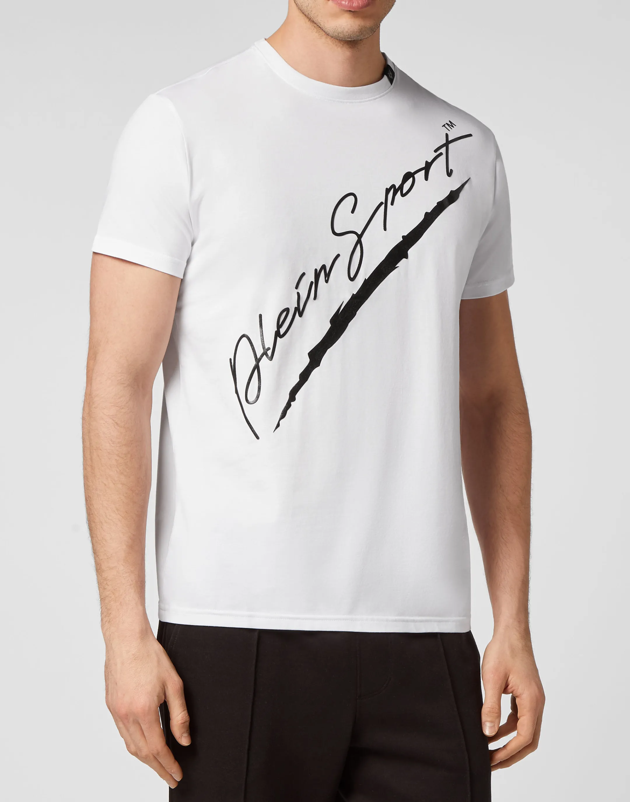 Clearance Plein Sport T-Shirt Round Neck White
