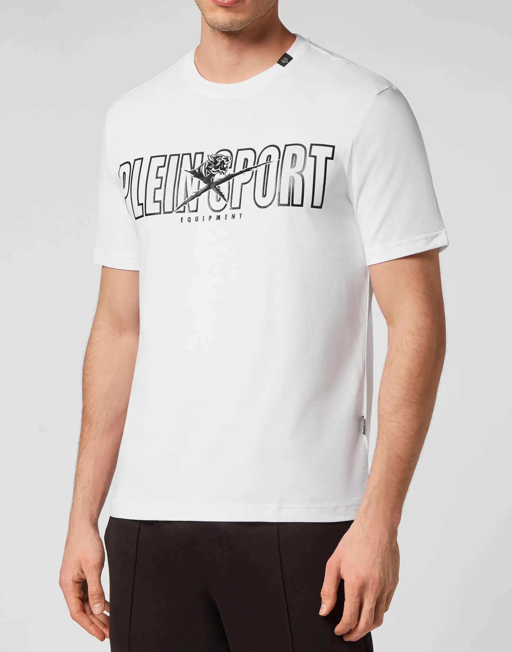 Clearance Plein Sport T-Shirt Round Neck White