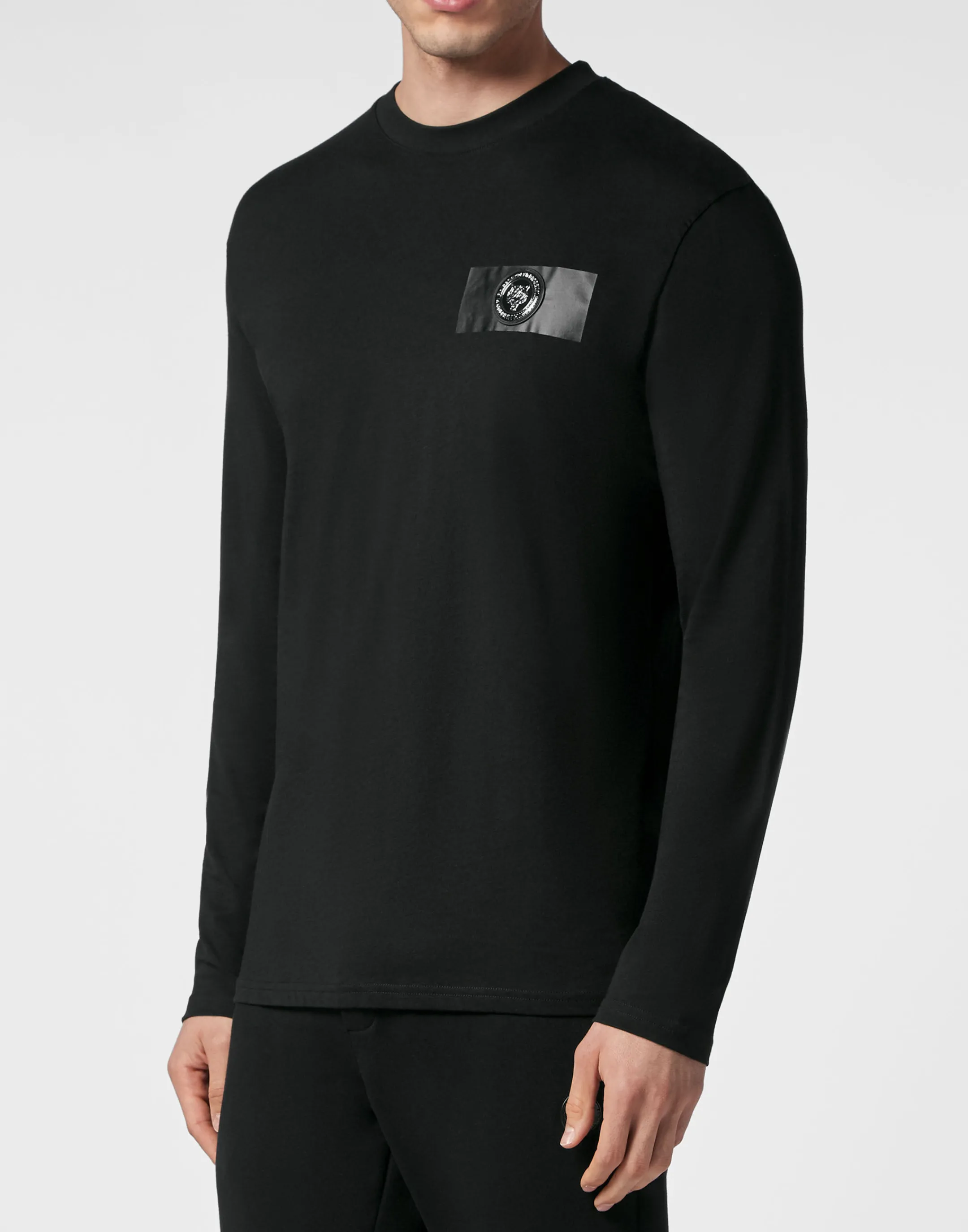 Flash Sale Plein Sport T-Shirt Round Neck Ls Tiger Black/Mint Green