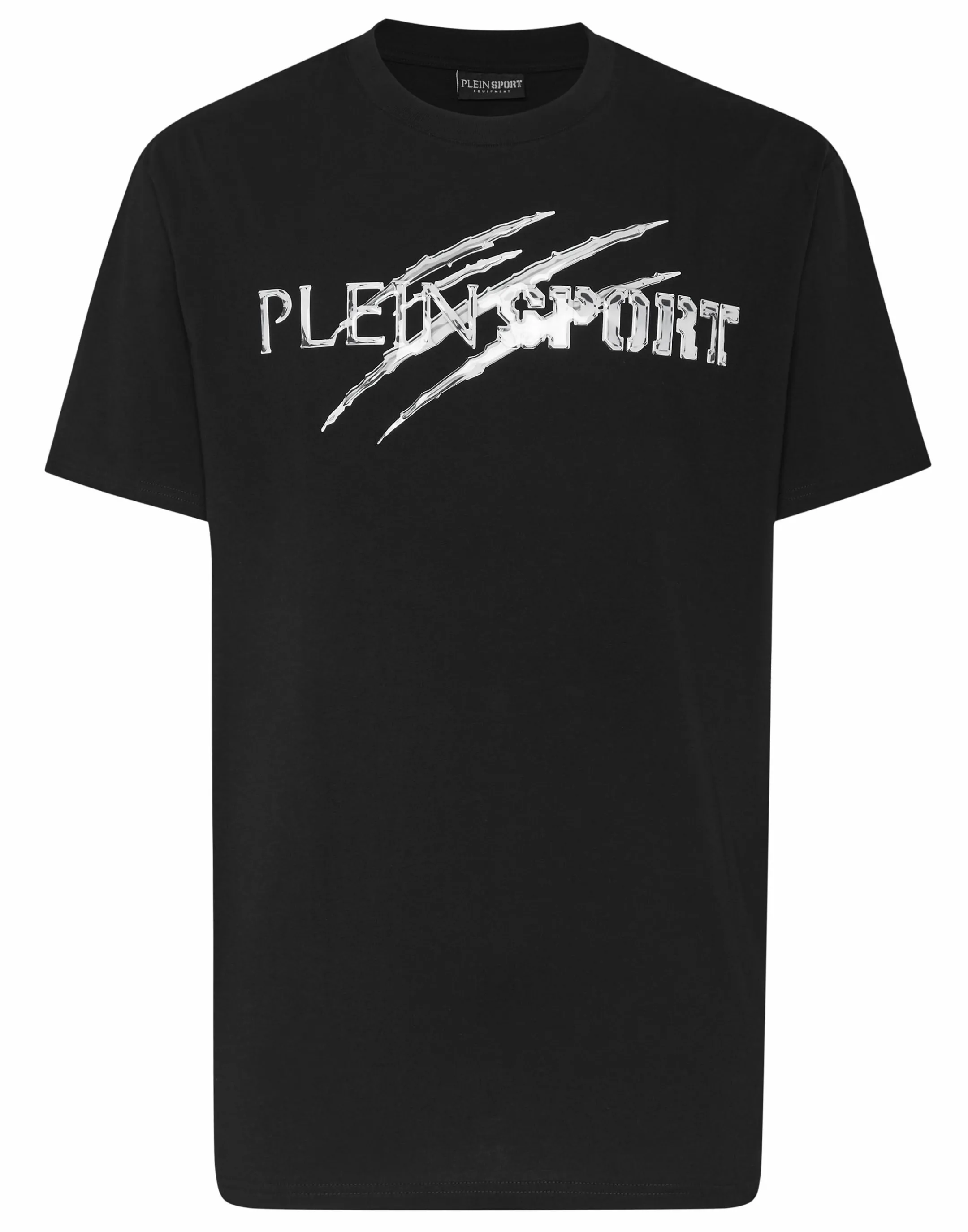 Clearance Plein Sport T-Shirt Round Neck Ss Chrome Scratch Edition Black