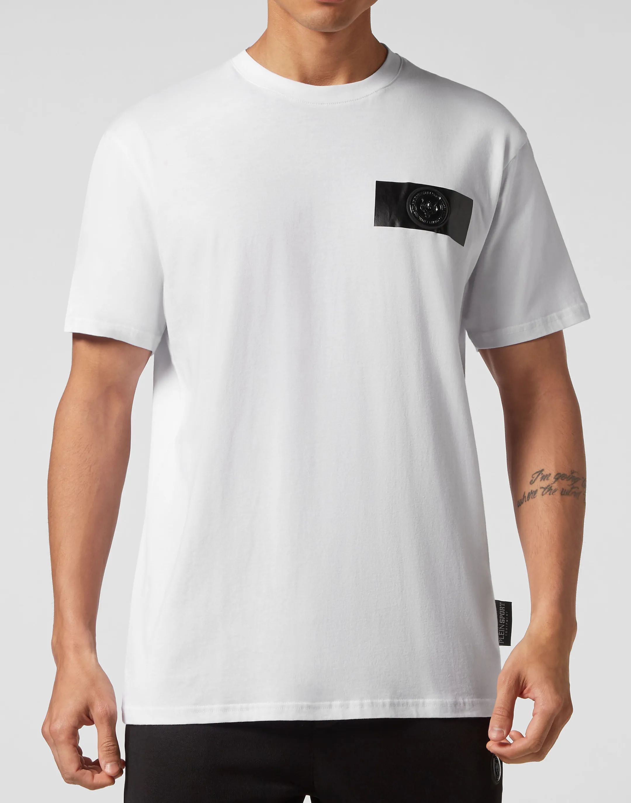 Online Plein Sport T-Shirt Round Neck Ss Global Express Edition White