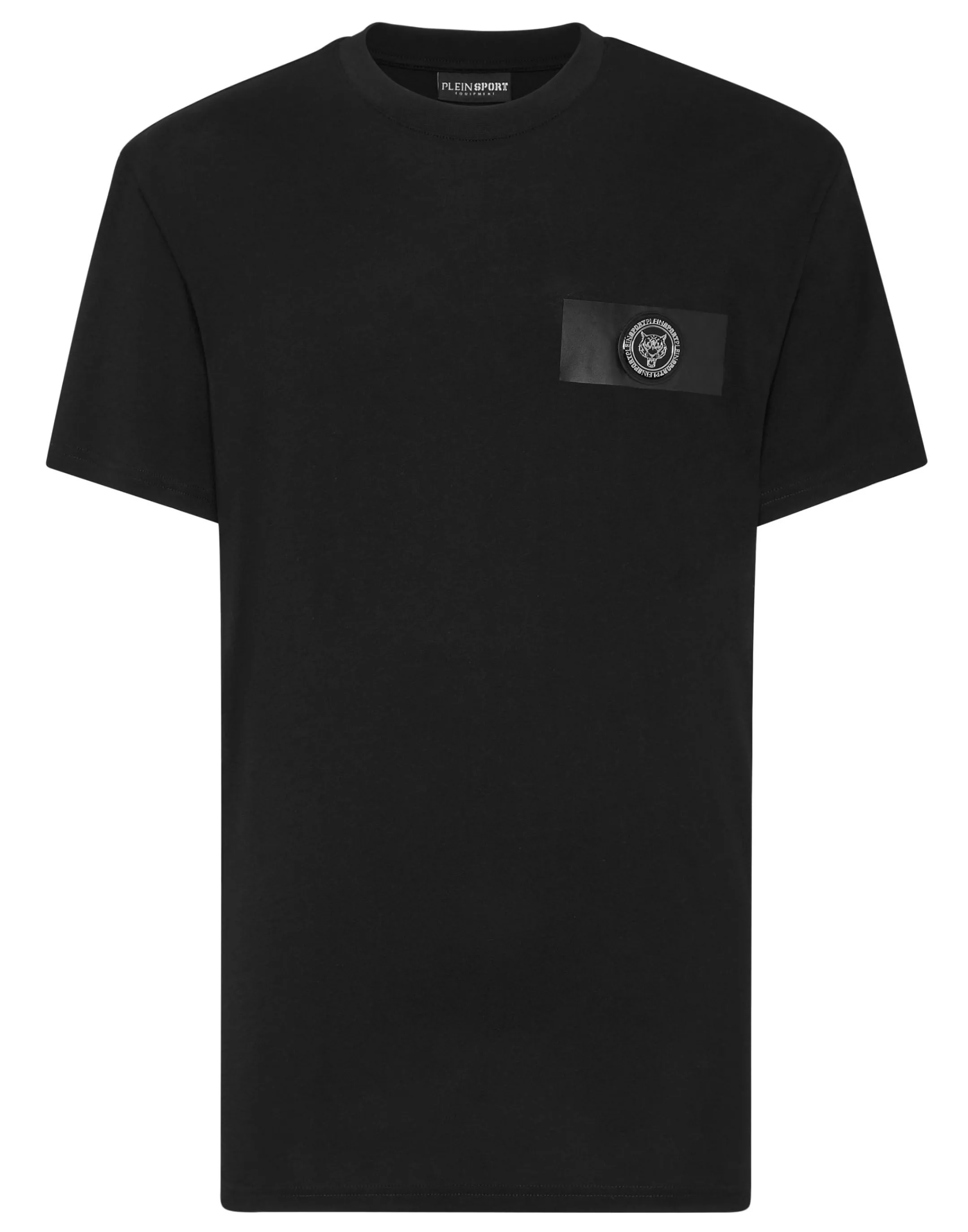 Discount Plein Sport T-Shirt Round Neck Ss Tiger Black / White