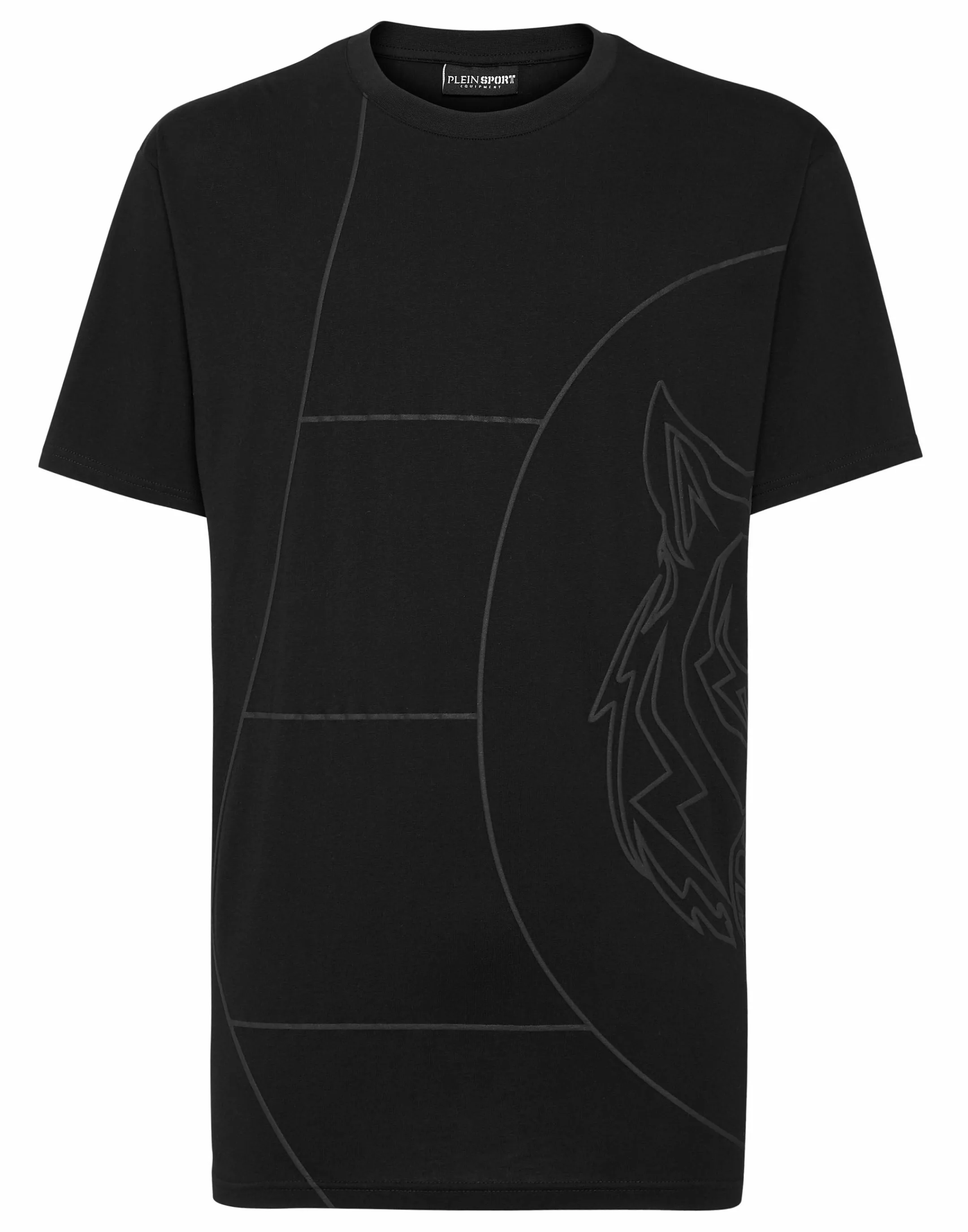 Flash Sale Plein Sport T-Shirt Round Neck Ss Tiger Court Edition Black / Black