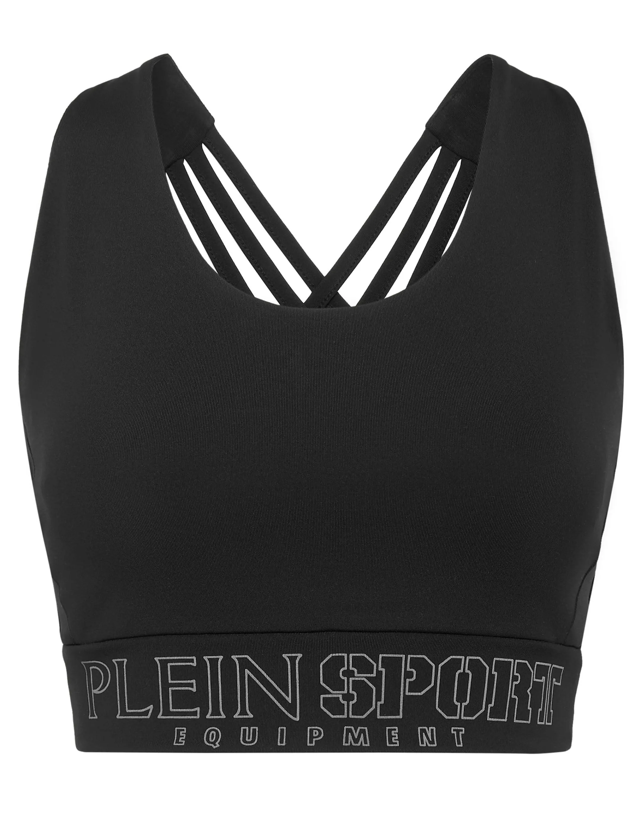 Discount Plein Sport Workout Jogging Top Statement Black