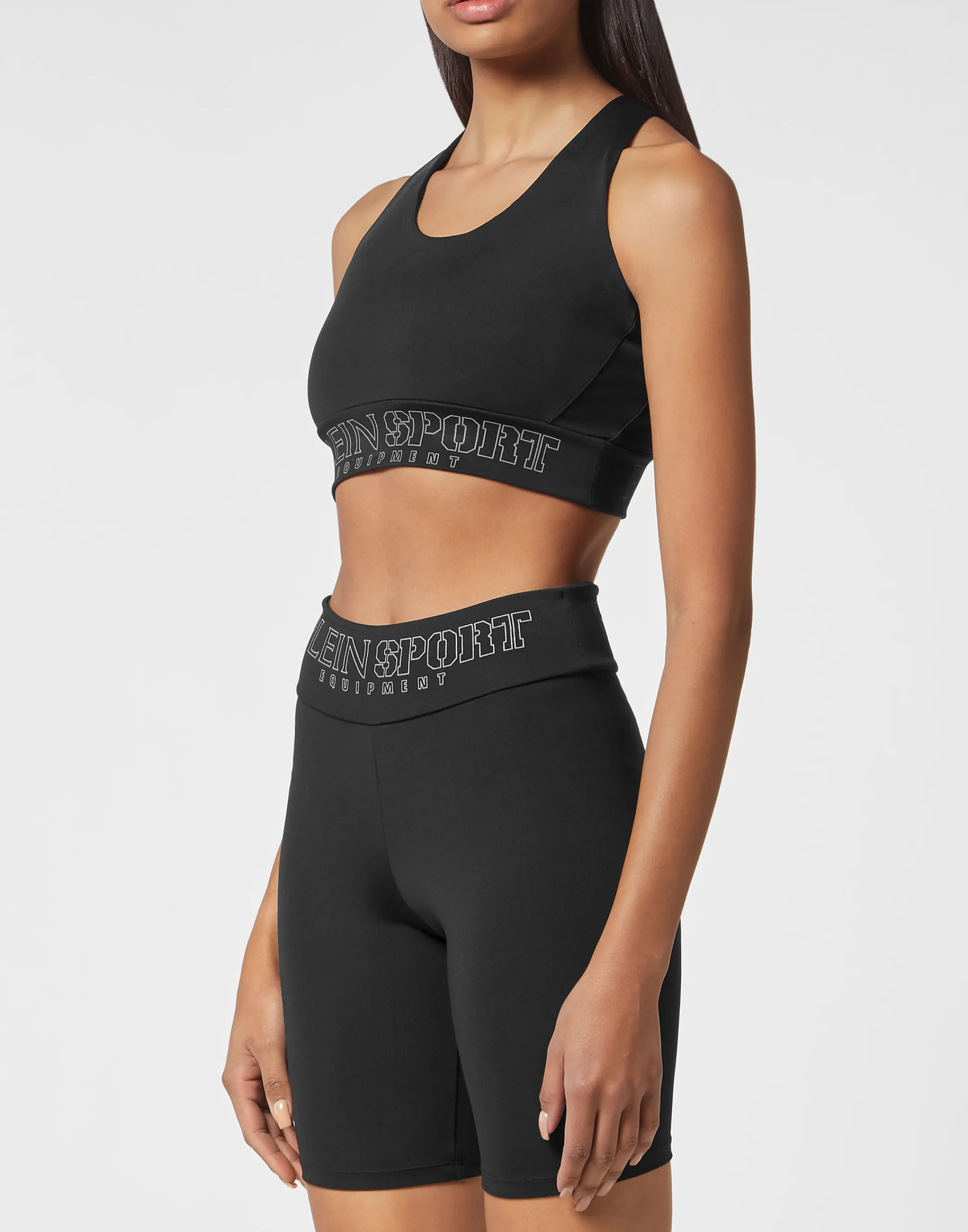 Discount Plein Sport Workout Jogging Top Statement Black